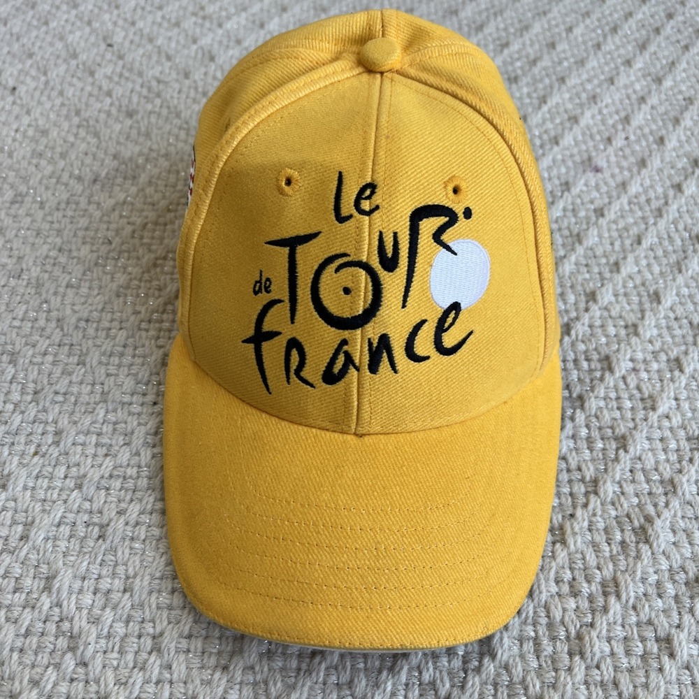 Le Tour De France Yellow Adjustable Cap Hat Official Product Adult One Size
